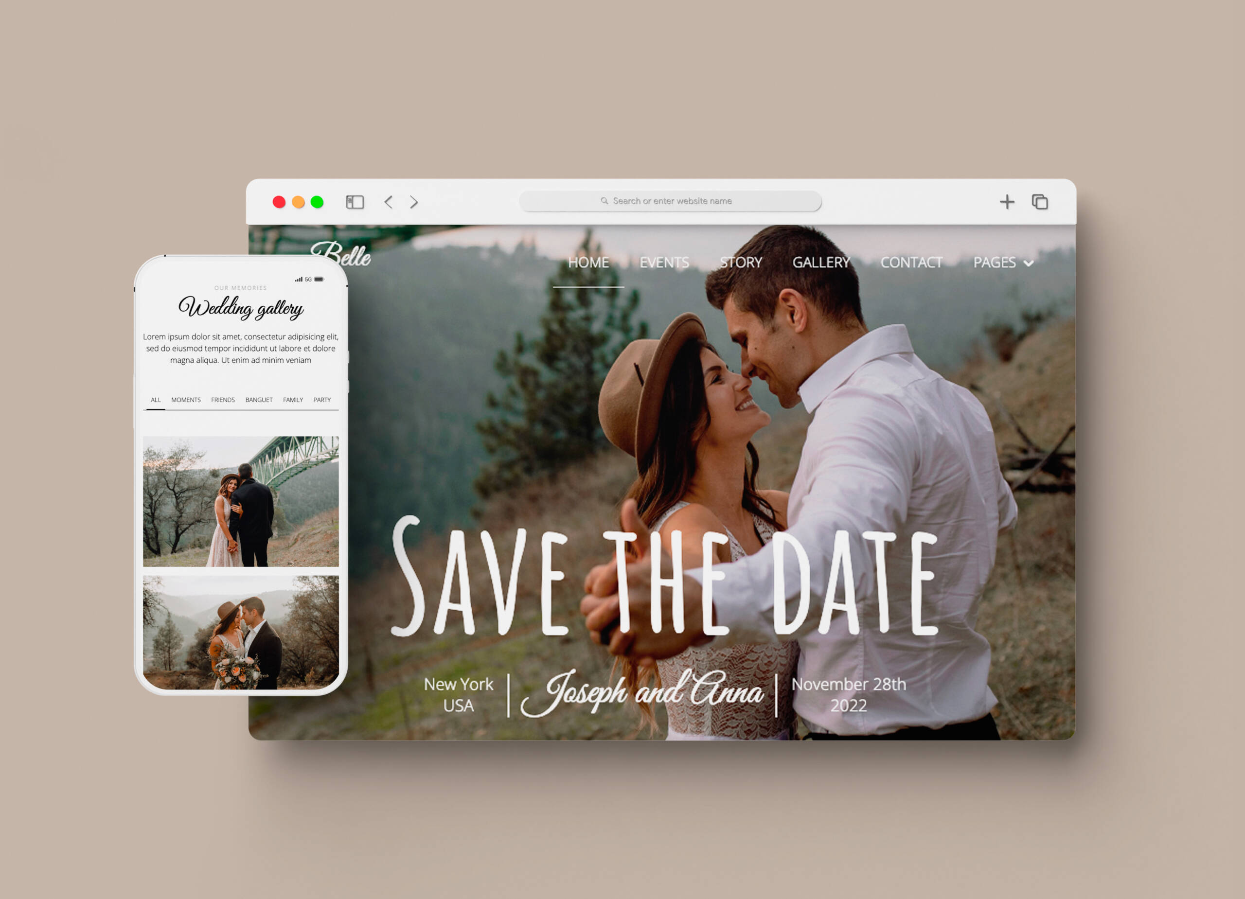 Belle – WordPress Wedding Theme